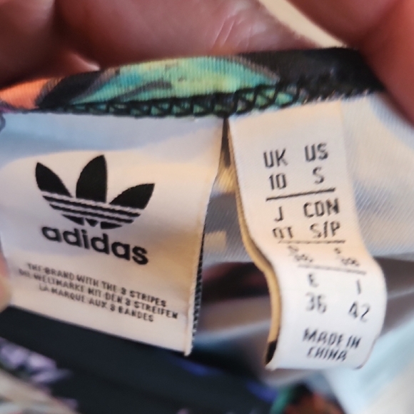 Adidas originals poisonous garden size small 3 stripe body/swim suit - Picture 6 of 9